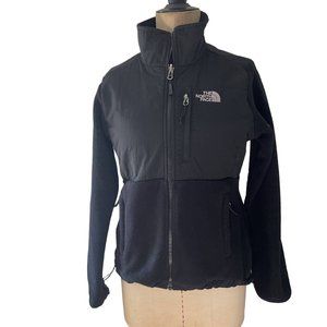 The North Face Women's Denali Fleece Jacket Full Zip Stand Collar Small Black